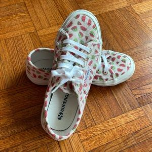 Superga Women’s 2750 Watermelon Print Sneakers - size US 7 - EU 37.5